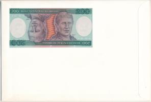 Brazília 1984. 200C borítékban, alkalmi bélyeggel és alkalmi bélyegzéssel T:UNC 
Brasil 1984. 200 C...