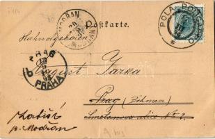 1898 (Vorläufer) K.u.K. Kriegsmarine S.M.S. DONAU Korvette auf hoher See / SMS Donau cs. és kir. had...