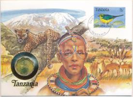 Tanzánia 1984. 10s felbélyegzett borítékban, bélyegzéssel, német nyelvű tájékoztatóval T:AU Tanzania 1984. 10 Senti in envelope with stamp, cancellation and a prospectus in german C:AU