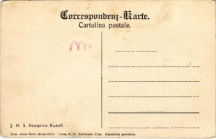 SMS Kronprinz Erzherzog Rudolf az Osztrák-Magyar Haditengerészet Kronprinz-osztályú pre-dreadnought ...