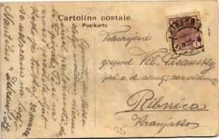 1909 SMS Kronprinz Erzherzog Rudolf az Osztrák-Magyar Haditengerészet Kronprinz-osztályú pre-dreadno...