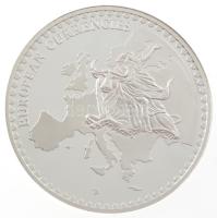 DN "Európai pénznemek / Svájc - Thun kastély" ezüstözött fém emlékérem, benne 1984. 1r ara...