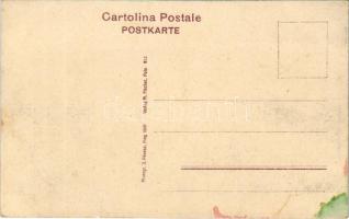 Pola, K.u.K. Kriegsmarine Kriegsschiffe in Reserve. Photogr. J. Révész, Prag 1910. / Osztrák-magyar ...