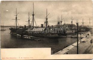 K.u.K. Kriegsmarine / SMS LISSA osztrák-magyar haditengerészeti kazamata hajó / Austro-Hungarian Navy casemate ship. Alois Beer, F.W. Schrinner (fl)