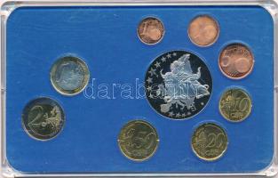 Ciprus 2008. 1c-2E (8xklf) forgalmi összeállítás műanyag dísztokban + 2002. kétoldalas multicolor em...