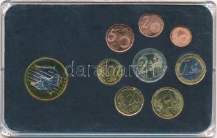 Szlovénia 2007. 1c-2E (8xklf) forgalmi összeállítás műanyag dísztokban + 2004. 1E próbaveret T:UNC,A...