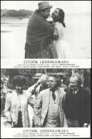 cca 1977 ,,Etüdök gépzongorára" című szovjet film jelenetei és szereplői, 8 db vintage produkci...
