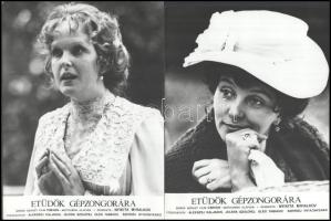 cca 1977 ,,Etüdök gépzongorára" című szovjet film jelenetei és szereplői, 8 db vintage produkci...