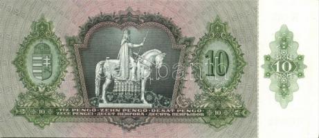 1936. 10P (3x) kis ugrású sorszámokkal T:I