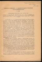 Harmatta János: Párducz Mihály: A szarmatakor emlékei Magyarországon 1-3., Trencsényi-Waldapfel Imrének, az MTA tagjának dedikálva. H.n., é.n., k.n. papír kötésben. 14p.