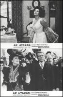 cca 1974 ,,Az utazás" című olasz film jelenetei és szereplői (Sophia Loren, Richard Burton, 12 db vintage produkciós filmfotó ezüst zselatinos fotópapíron, a használatból eredő (esetleges) kisebb hibákkal, 18x24 cm