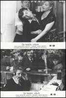 cca 1985 ,,De fiatalok voltunk" című szovjet film jelenetei és szereplői, 7 db vintage produkciós filmfotó ezüst zselatinos fotópapíron, a használatból eredő (esetleges) kisebb hibákkal, 18x24 cm