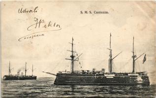 K.u.k. Kriegsmarine SMS CUSTOZA (Custozza). G. Fano Pola 1907-08. (EK)