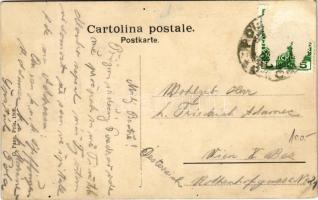 Pola, K.u.k. Kriegsmarine Kriegshafen: SMS Custoza, Zenta, Aspern, Szigetvár, Lacroma. G. Fano Pola ...