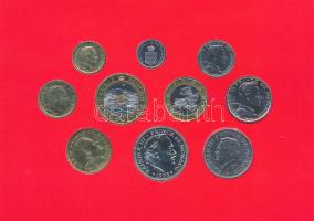 Monaco 1995. 1c-20Fr (10xklf) forgalmi sor T:UNC
Monaco 1995. 1 Centime - 20 Francs (10xdiff) coin ...