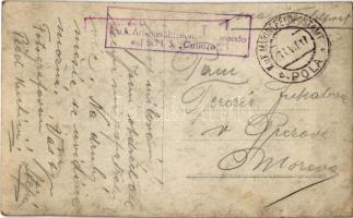 1917 K.u.K. Kriegsmarine Matrosen / Osztrák-magyar haditengerészet matrózai munka közben / WWI Austr...