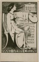 Akad Verb Cellini / Art Nouveau lady. Lorenz & Massoth s: Ferdinand Spielmann (EK)