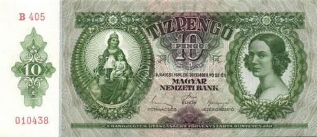 1936. 10P (3x) egymás utáni sorszámokkal T:I