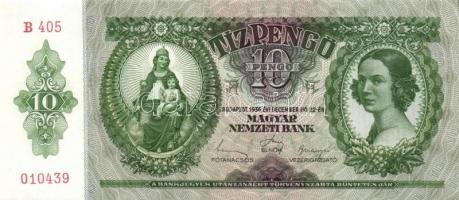 1936. 10P (3x) egymás utáni sorszámokkal T:I