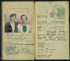 1938 Keményfedeles útlevél / Hungarian passport