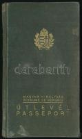 1938 Keményfedeles útlevél / Hungarian passport
