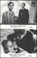 cca 1988 ,,Egyik viseli a másik terhét" című NDK-beli film jelenetei és szereplői, 4 db vintage...