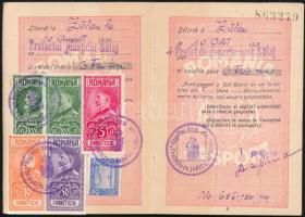 1931 Román útlevél idegeneknek a feleség fényképével is / Romanian passport for strangers