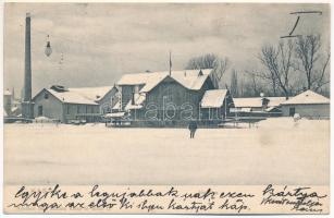1903 Kassa, Kosice; Jégpálya télen. Nyulászi Béla kiadása / ice skating hall in winter