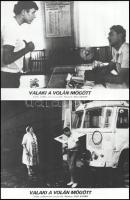 cca 1978 ,,Valaki a volán mögött" című szovjet film jelenetei és szereplői, 16 db vintage produkciós filmfotó ezüst zselatinos fotópapíron, a használatból eredő (esetleges) kisebb hibákkal, 18x24 cm