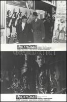 cca 1974 ,,Vádol a felügyelő" című román film jelenetei és szereplői, 19 db vintage produkciós filmfotó ezüst zselatinos fotópapíron, a használatból eredő (esetleges) kisebb hibákkal, 18x24 cm