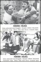 cca 1977 ,,Férfiak nélkül" című román filmvígjáték jelenetei és szereplői, 10 db produkciós fil...