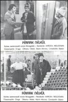 cca 1977 ,,Férfiak nélkül" című román filmvígjáték jelenetei és szereplői, 10 db produkciós fil...