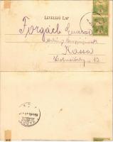 1904 Tusnádfürdő, Baile Tusnad; Szent Anna tó. Brunner Lajos kiadása. 2-részes kinyitható panorámala...