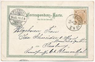 1895 (Vorläufer) Reichenau an der Rax, Thalhof, Schloss Wartholz, Curhaus. Regel & Krug Art Nouv...