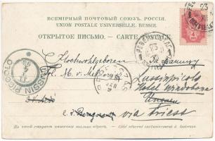 1898 (Vorläufer) Tallin, Reval; Der Dom, Wolfsschlucht, Die Lehmpforte. Ferd. Wassermann / waterfall...