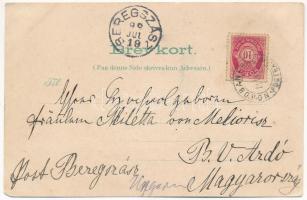 1899 (Vorläufer) Torghatten, Hilsen fra det nordlige Norge, Svaristen. W.B. Bögh Trondhjem. Art Nouv...