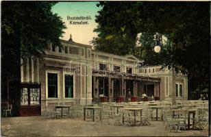 1917 Buziás, Buziásfürdő, Baile Buzias; Kursalon / Gyógyterem, újságosbódé, étterem terasza / spa, newsstand, restaurant teras