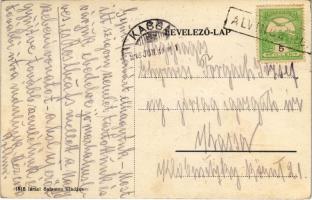 1916 Alvinc, Vintu de Jos; vasútállomás, vonat. Israei Salamon kiadása 1816. / Bahnhof / railway sta...