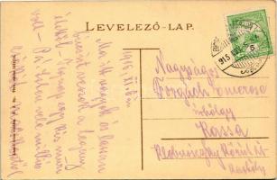 1915 Dicsőszentmárton, Tarnaveni, Diciosanmartin; Kaszinó. László Géza kiadása / casino