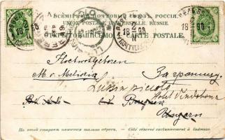 1898 (Vorläufer) Tallin, Reval; Der Kiek in de Kök, St. Olai und Dicke Margarethe, Die Langstrasse m...