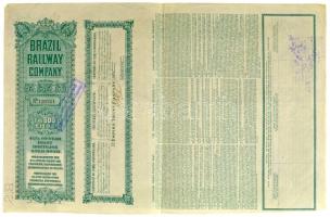 Amerikai Egyesült Államok / Maine 1909. "Brazil Vasút Társaság" arany jelzálogkötvénye 500...
