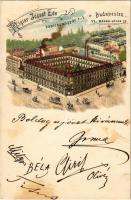 1899 (Vorläufer) Budapest VI. Rigler József Ede papírneműgyár rt. Rózsa utca 55. litho (fl)