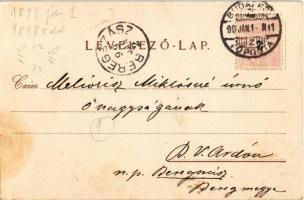 1899 (Vorläufer) Budapest VI. Rigler József Ede papírneműgyár rt. Rózsa utca 55. litho (fl)