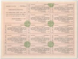 Budapest 1906. "Mocsolád-Tab-Siófoki Helyi Érdekű Vasút Részvénytársaság" törzsrészvénye 2...