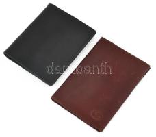 2 db bőr férfi pénztárca / igazolványtartó, 14x10 cm és 12,5x10,5 cm
