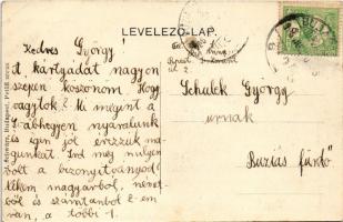 1906 Budapest II. Pasarét, Kadét iskola a gyakorló térrel, katonák. J. Schwarz / K.u.k. Kadettenschu...