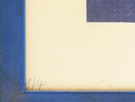 Baranyay András (1938-2016): Kéz (cím nélkül), 1970-es évek. Szitanyomat, papír. Jelzett, számozott:...