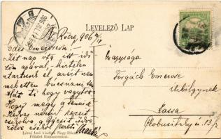 1906 Nagyrőce, Gross-Rauschenbach, Velká Revúca; fürdő. Lévai Izsó kiadása / spa, bath. Art Nouveau