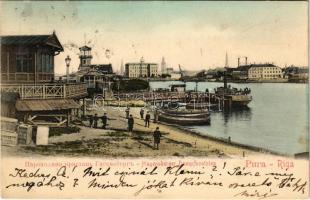 1905 Riga, Hagensberger Dampfbootsteg / steam ship port