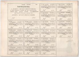 Sopron 1922. " 'Dunántúl' Biztosító Részvénytársaság Sopron" 25db részvénye egyb...